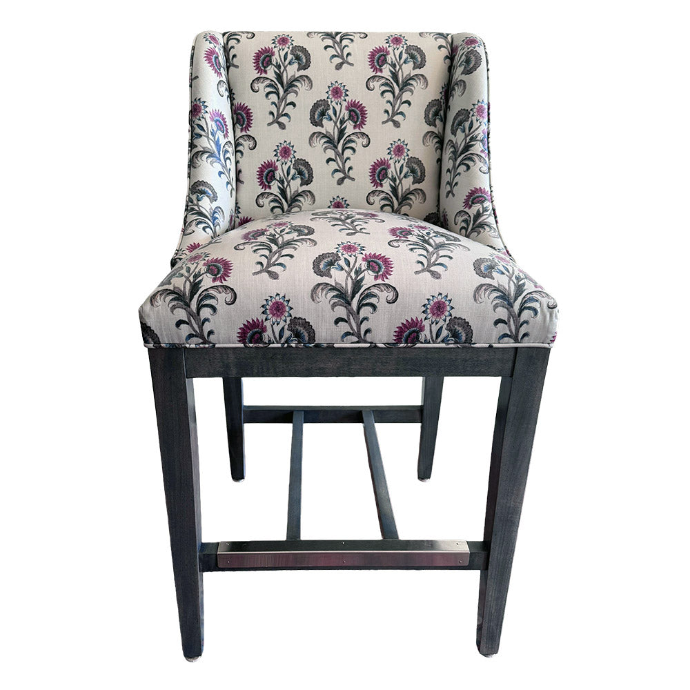 Bar stool with Maribel fabric