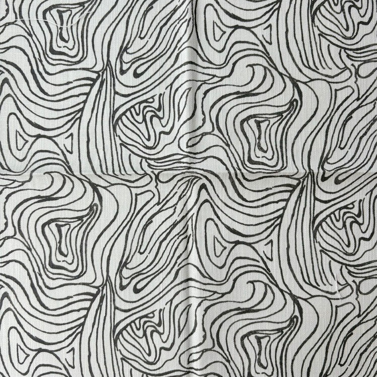 Villa Cerae Fabric - Laura, Charcoal